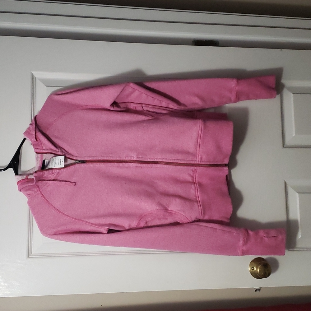 Pink Patagonia Hoodie w/ Thumb Holes